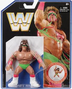 WWE Retro Collection Ultimate Warrior Series 1 action figure by Mattel.