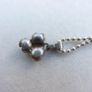 Vintage Sterling Silver 925 Faux Pearl  Pendant 18" Necklace 3,55g Image 5
