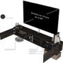 Floating TV Unit, Floating TV stand Cabinet, TV Units for Living Room 75 inch TVs, TV Stand Unit, TV Table, Media Wall Unit, TV Stands for Living room Entertainment Wall Unit (Black Oak) Image 3