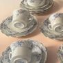 Antique Wellington China Tea Set JHC Co Longton England Pattern 5293 Image 4