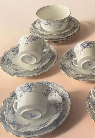 Antique Wellington China Tea Set JHC Co Longton England Pattern 5293