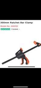Ratchet Bar Clamp 2pcs 300mm