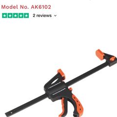 Ratchet Bar Clamp 2pcs 300mm