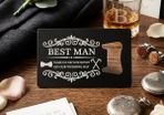 Best Man Steel Wallet Bottle Opener