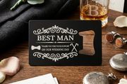 Best Man Steel Wallet Bottle Opener