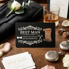 Best Man Steel Wallet Bottle Opener