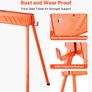 Saw Horses, 2 Pack Folding Work Horses, 299.4 kg Load Capacity Sawhorse with Heavy Duty Legs, All-Metal Portable Saw Horse with Non-Slip Foot Pads, for Woodworking, Carpenters & Contractors Image 4