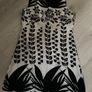 Savida Dressy Black/White Tunic Top Size 12 Image 3