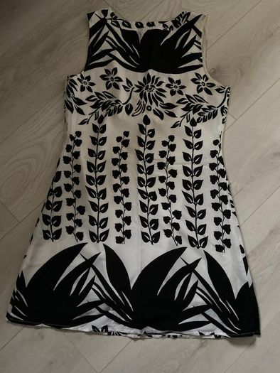 Savida Dressy Black/White Tunic Top Size 12
