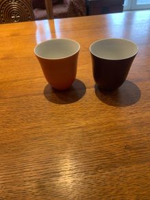 Guy Degrenne Paris illusions porcelain mugs x 2