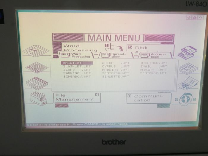Brother Lw-840 Ic Word Processor With Disc Drive