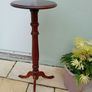 Turned Mahogany Plant Stand Image 3