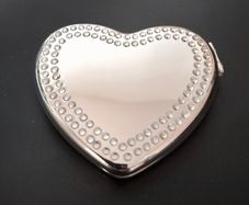 Newbridge Heart-shaped Compact Mirror