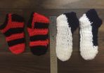 Hand crocheted slipper/socks