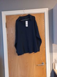 F&F Navy Long Sleeved  Blouse. S. 18.  B.N.W.T.
