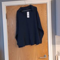 F&F Navy Long Sleeved  Blouse. S. 18.  B.N.W.T.
