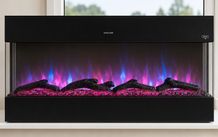Electric LED Fireplace Heater - Multi-Colour Flame Effect - Excellent Condition