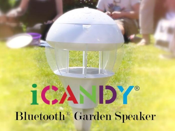 iCANDY Wireless Bluetooth Garden Speaker & Mood Light (New in Box)
