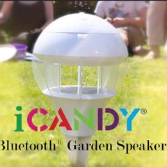 iCANDY Wireless Bluetooth Garden Speaker & Mood Light (New in Box)