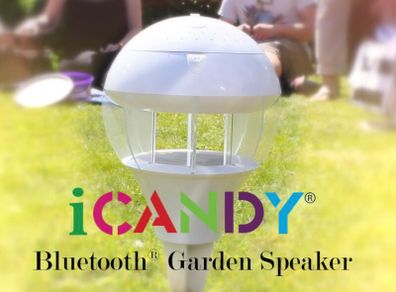 iCANDY Wireless Bluetooth Garden Speaker & Mood Light (New in Box)