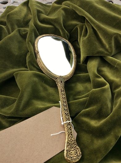 Art Nouveau hand Mirror