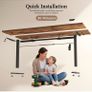 Standing Desk, 110 x 60 cm, Brown  Height-Adjustable Desk Image 7