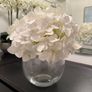 Glass vase with artificial hydrangea Image 4