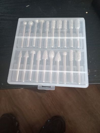 20 PC Burr kit 6MM Electroplated