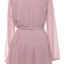 pink wrap dress Image 2