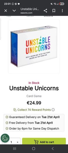 Unstable Unicorns Game