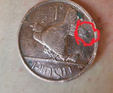1928 Irish error coin