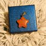 Orange Aventurine Star Pendant Polished Crystal Charm Image 9