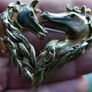 Vintage 1980s New View - Horses in a Heart Shape Brooch Pin and Vintage Weiss gilt horses head brooch 35 each Image 3