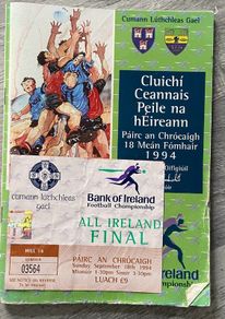 All ireland final 1994 programme & ticket Dublin v Down