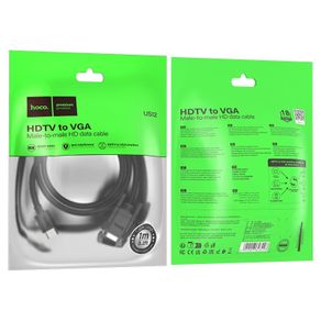 Hoco US12 High Definition HDTV Male to VGA Male Cable L 1M