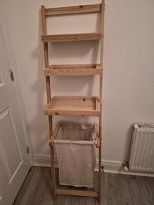 Laundry Hamper Shelf Unit