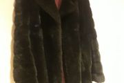 vintage 70's dark brown fax fur jacket