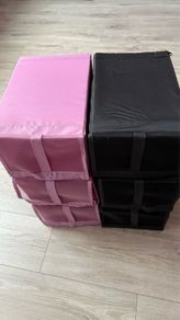 12 foldable shoe storage boxes