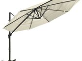 4-Tier Parasol with Aluminium Pole Sand 3x3 m