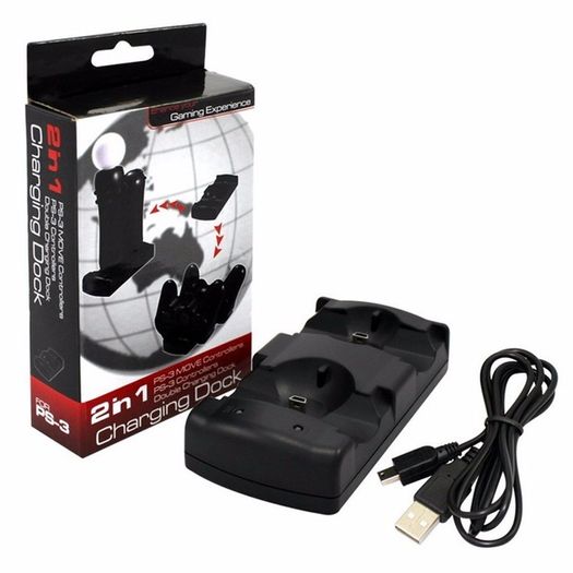 PlayStation 3 Wireless DualShock Move Controller Dual Charging Stand Dock PS3