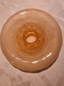 Art Deco Glass Rose Bowl