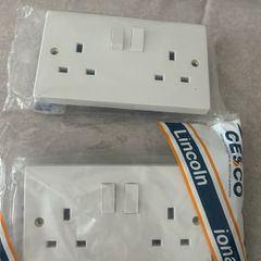 NEW Two Cesco Lincoln/Iona switched sockets