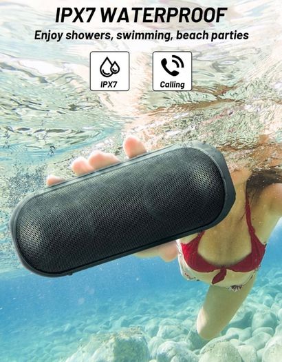 Portable Speakers Wireless Bluetooth 5.0,30W Loud Stereo Sound,IPX7 Waterproof,Long Playtime,100ft Bluetooth Range (FREE SHIPPING)
