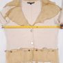 Beauty Angel Beige Neutral Ruffled Chiffon Collar Charm Trim Jacket Image 9