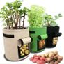 1PC Felt Potato Planting Bag Large Diameter Vegetable Plant Seedling Bag Non-Woven Felt Potato Growing Bucket Image 2