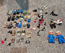 Lego man figures, mix plus gadgets