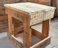 Handmade wooden stool