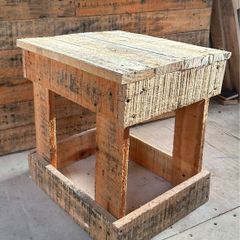 Handmade wooden stool
