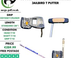 Odyssey Ai-One Milled Cruiser Jailbird T Putter / 38"