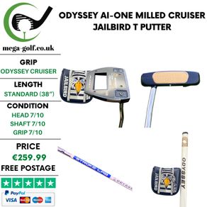 Odyssey Ai-One Milled Cruiser Jailbird T Putter / 38"